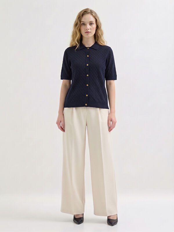 Kadın Lacivert Kazak