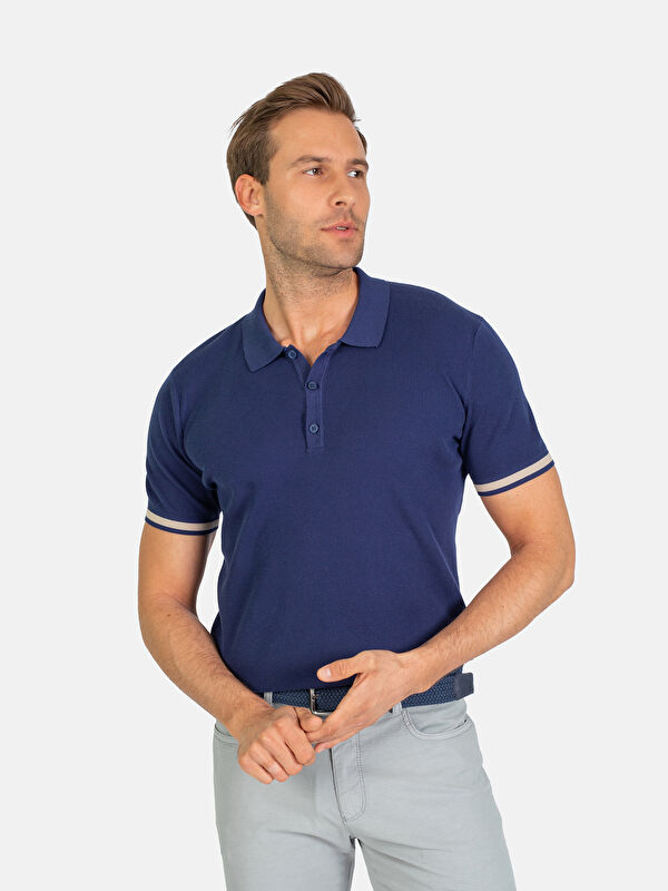 Erkek Lacivert T-Shirt