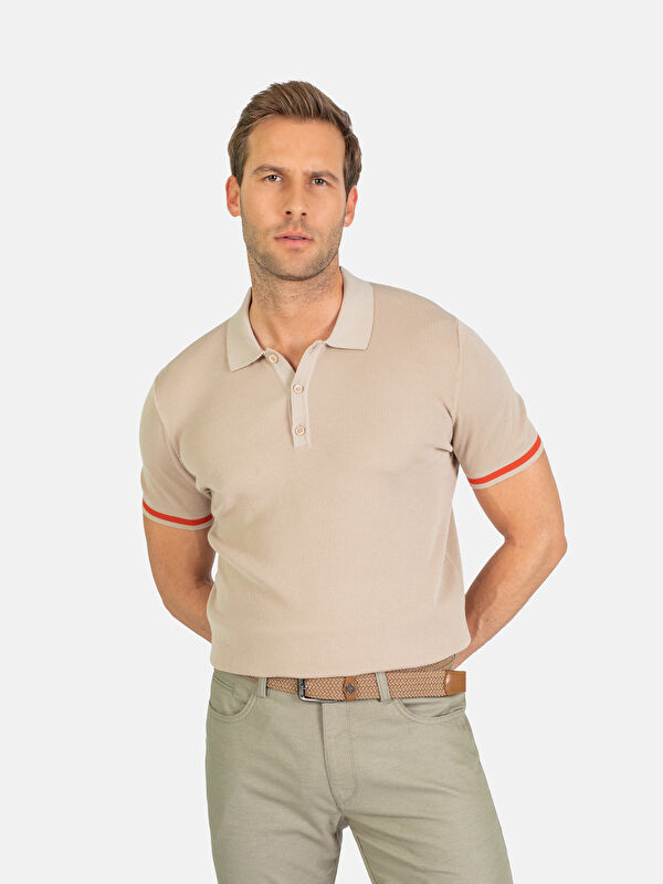 Erkek Bej T-Shirt