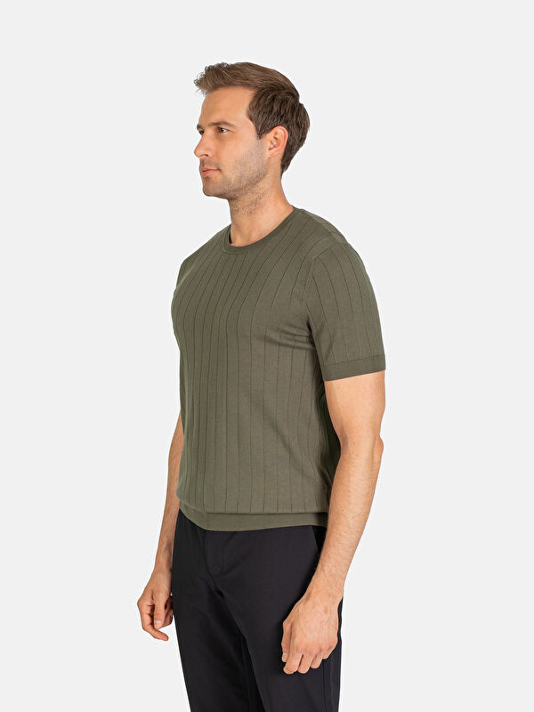 Erkek Haki T-Shirt