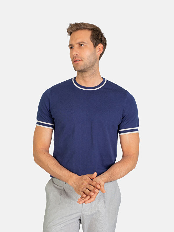 Erkek Lacivert T-Shirt
