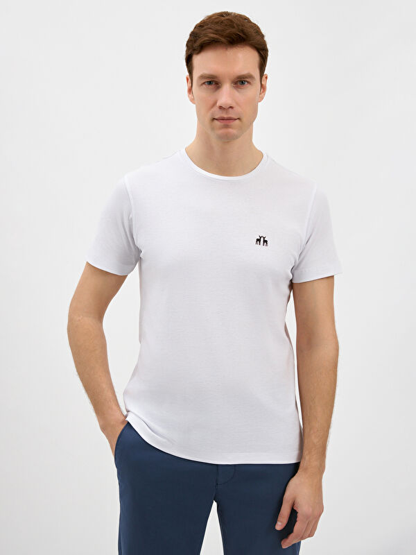 Erkek Beyaz Tişört