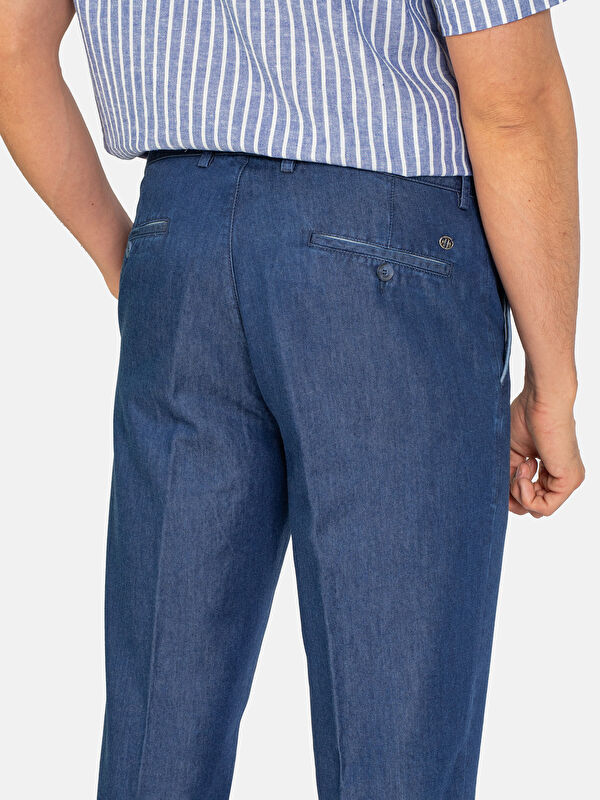 Erkek İndigo Pantolon