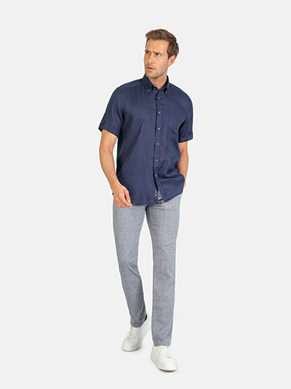 Erkek Lacivert Gömlek