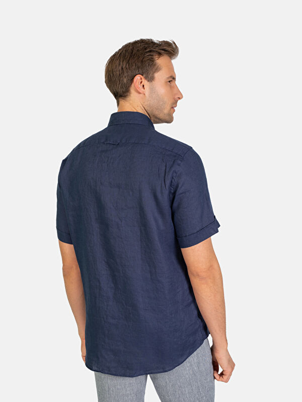 Erkek Lacivert Gömlek