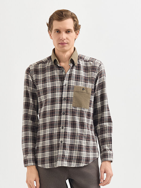 Erkek Kahve Gömlek