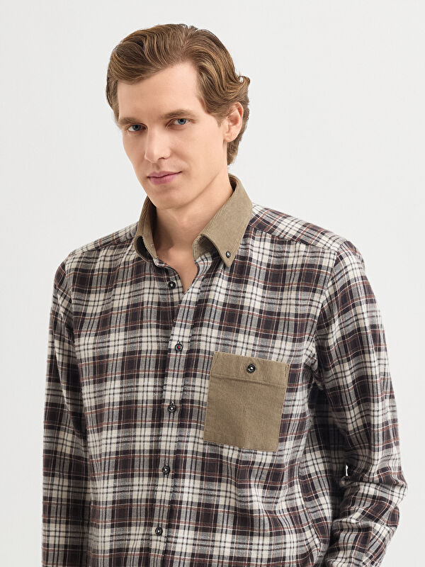 Erkek Kahve Gömlek