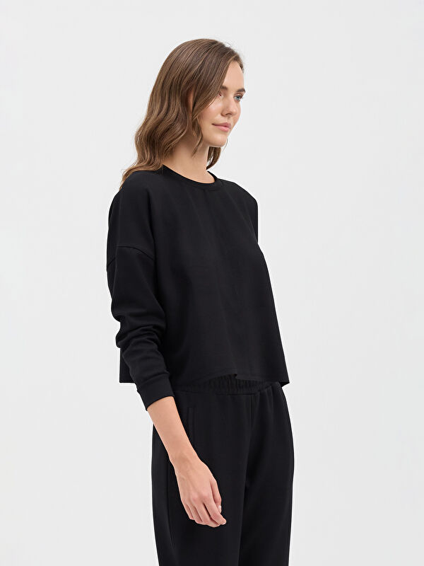 Kadın Siyah Sweatshirt
