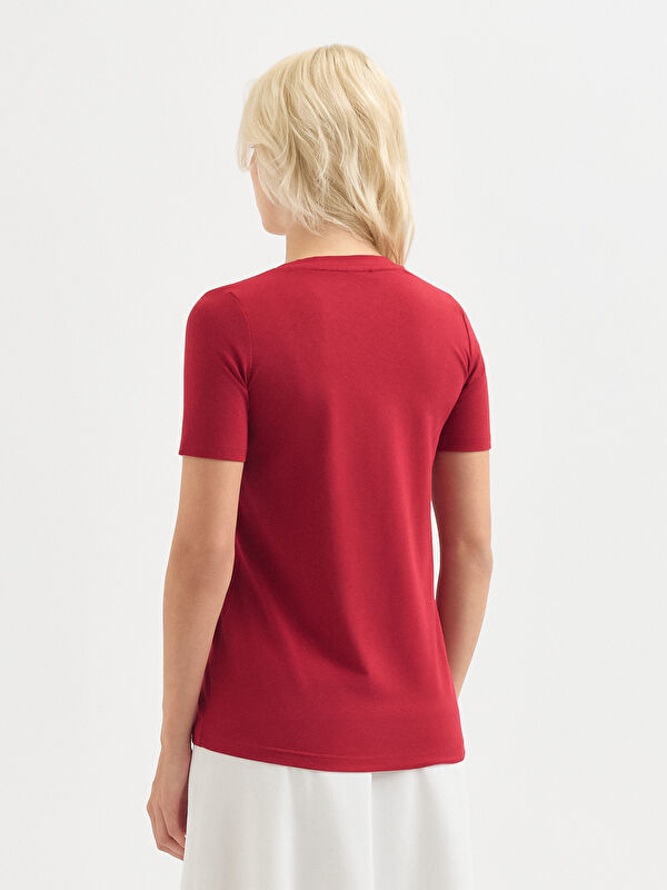 Kadın Bordo Tişört