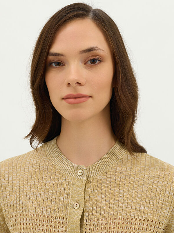 Kadın Vizon Triko Hırka