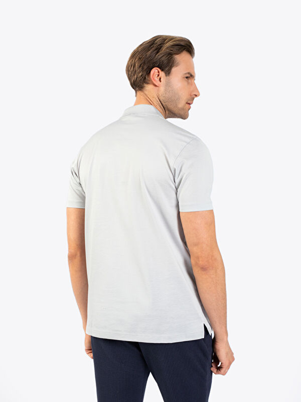 Erkek Gri Polo Yaka Tişört