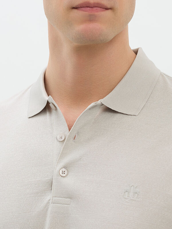 Erkek Taş T-Shirt-Polo Yaka Tişört