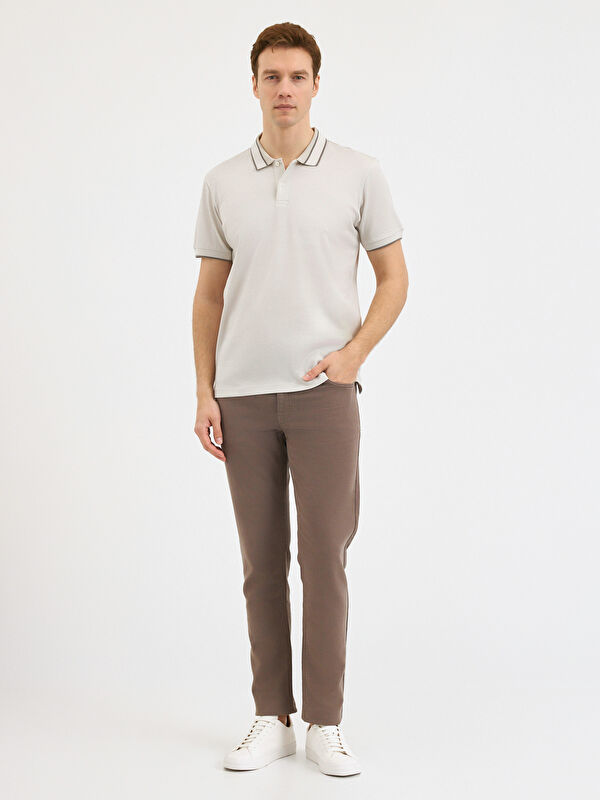 Erkek Taş T-Shirt-Polo Yaka Tişört