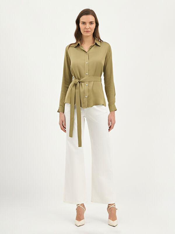Kadın Yeşil Gömlek