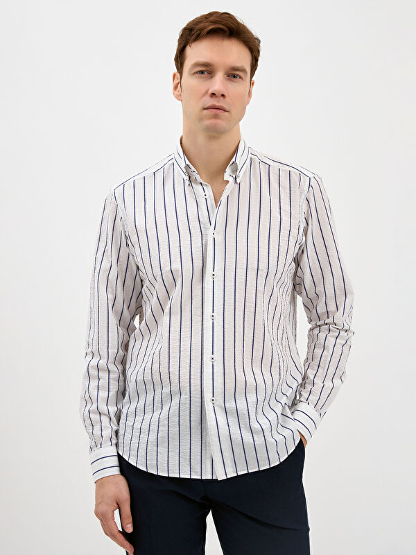 Erkek Lacivert Gömlek