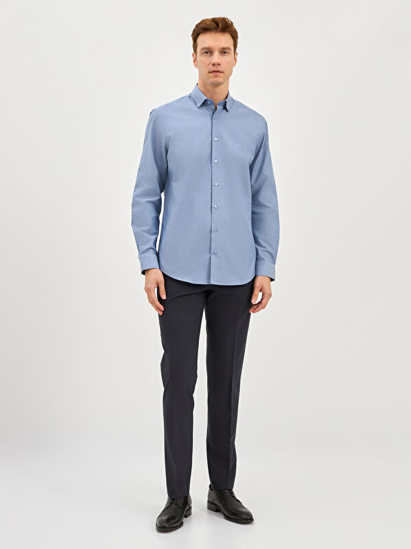 Erkek Mavi Gömlek