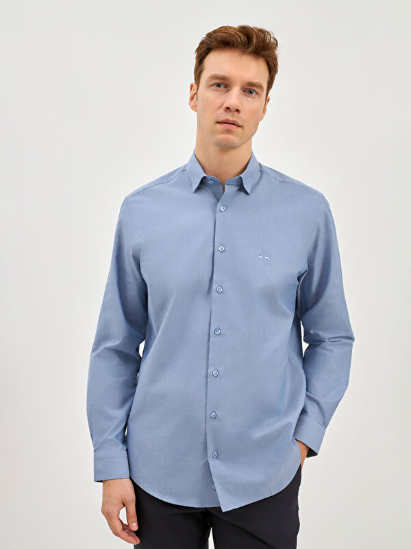 Erkek Mavi Gömlek