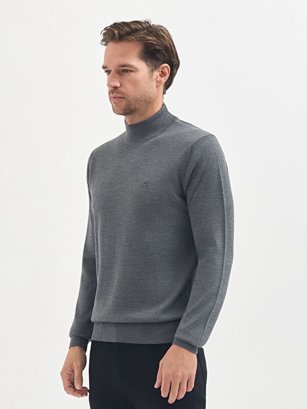 Erkek Gri Melanj Kazak