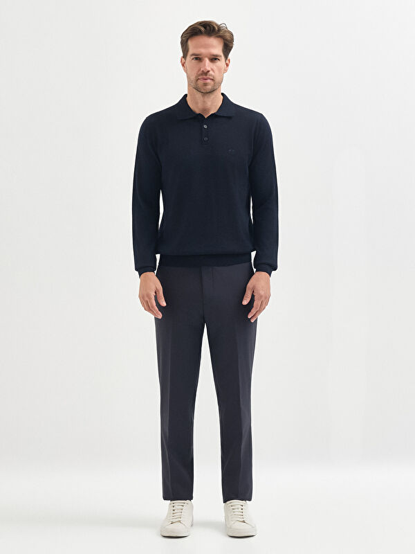 Erkek Lacivert Kazak