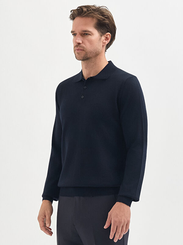 Erkek Lacivert Kazak