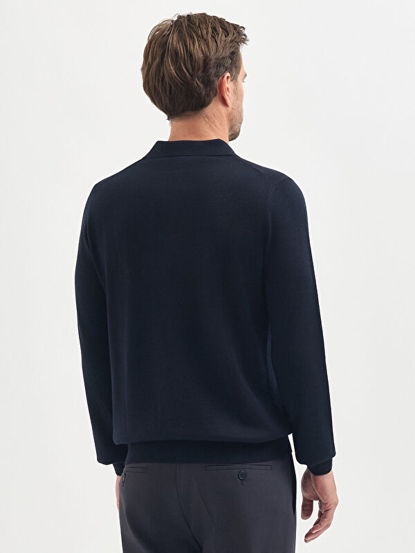 Erkek Lacivert Kazak