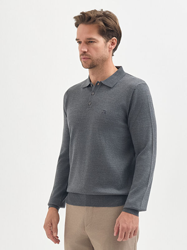 Erkek Gri Melanj Kazak