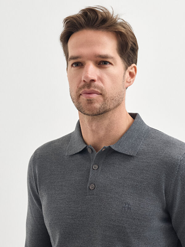 Erkek Gri Melanj Kazak