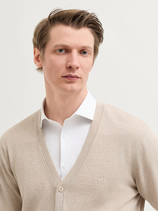 Erkek Bej Melanj Hırka