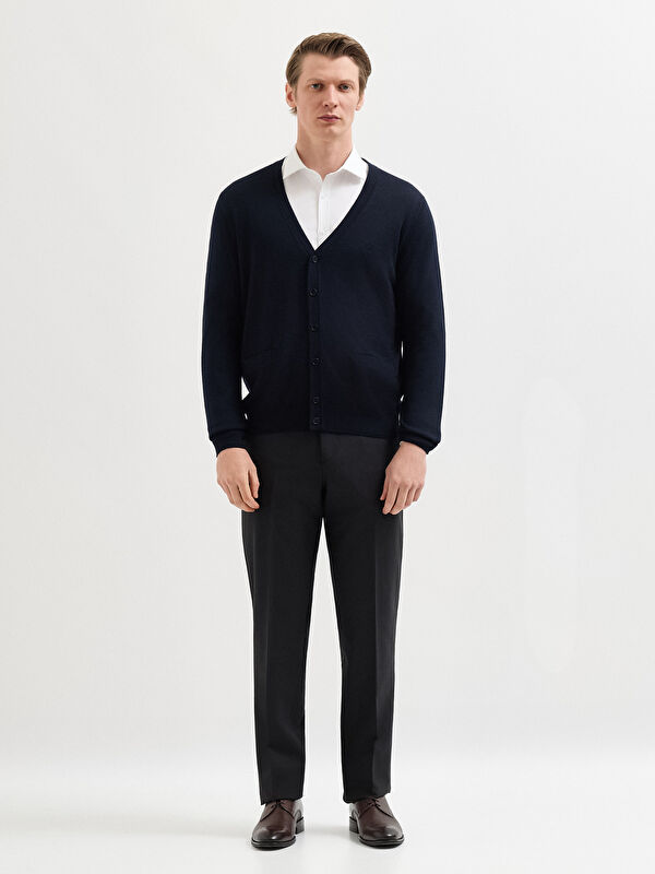 Erkek Lacivert Hırka