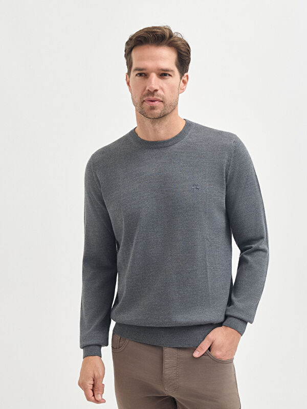 Erkek Gri Melanj Kazak