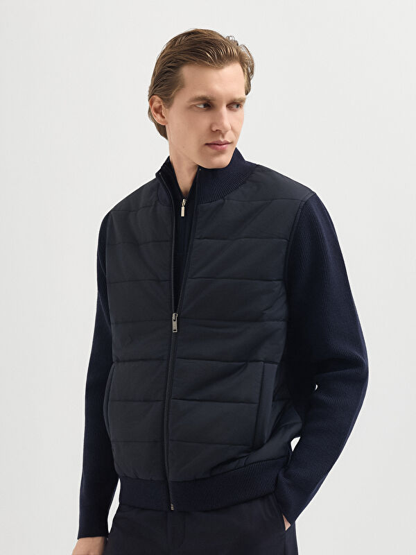 Erkek Lacivert Kazak