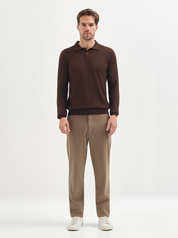 Erkek Kahve Melanj Kazak