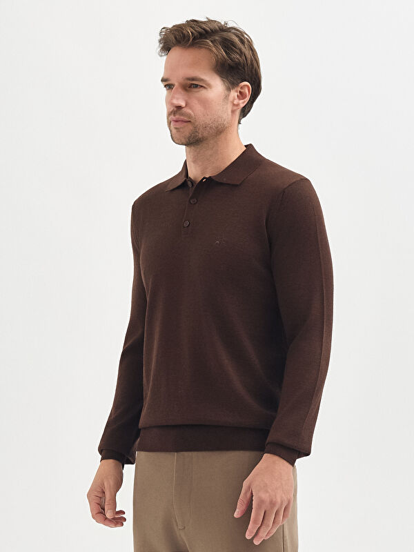 Erkek Kahve Melanj Kazak