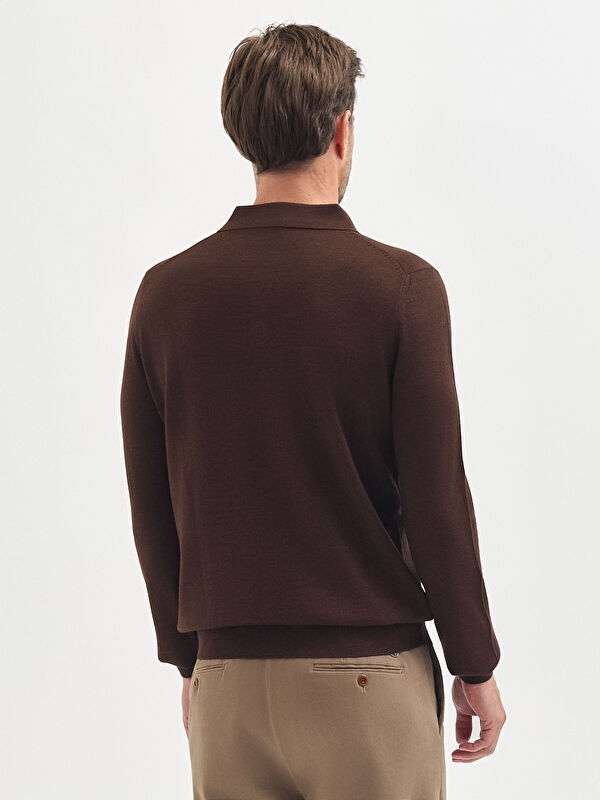 Erkek Kahve Melanj Kazak