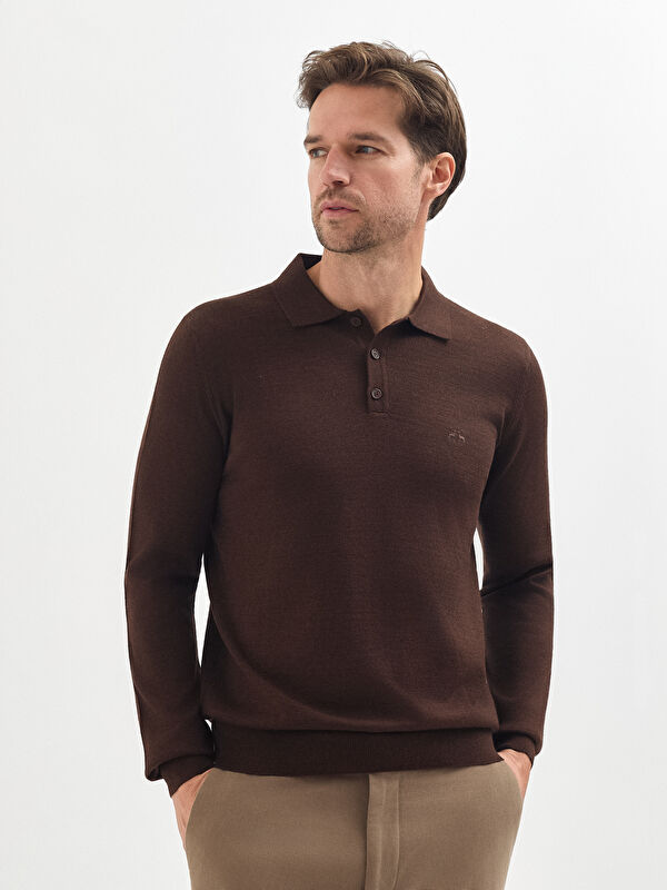 Erkek Kahve Melanj Kazak