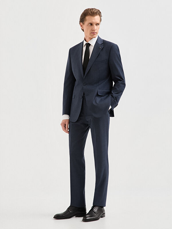 Erkek İndigo Takım Elbise