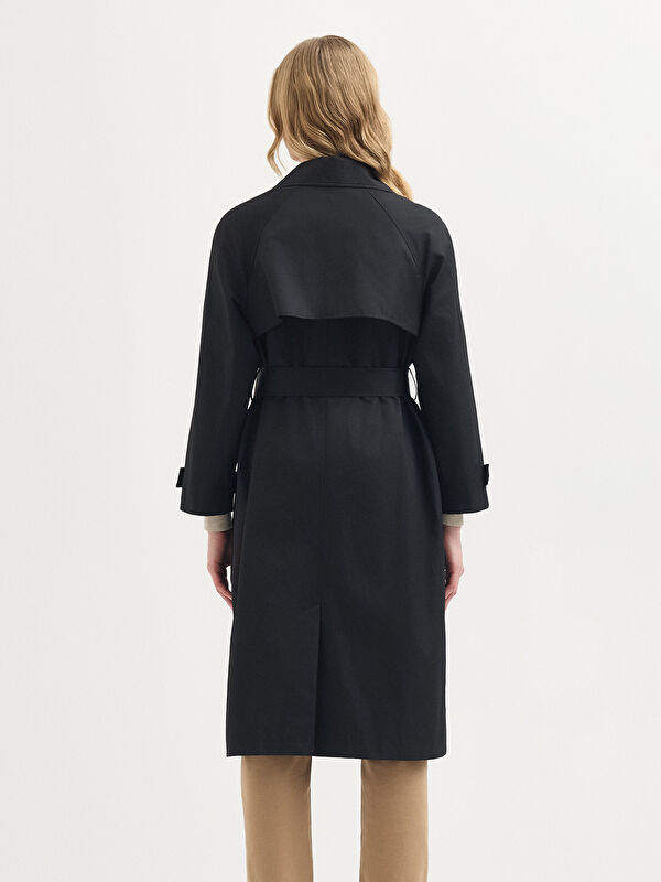 Kadın Siyah Trençkot