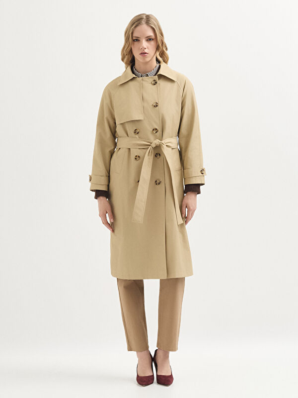 Kadın Bej Trençkot