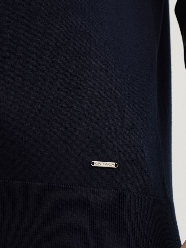 Erkek Lacivert Kazak