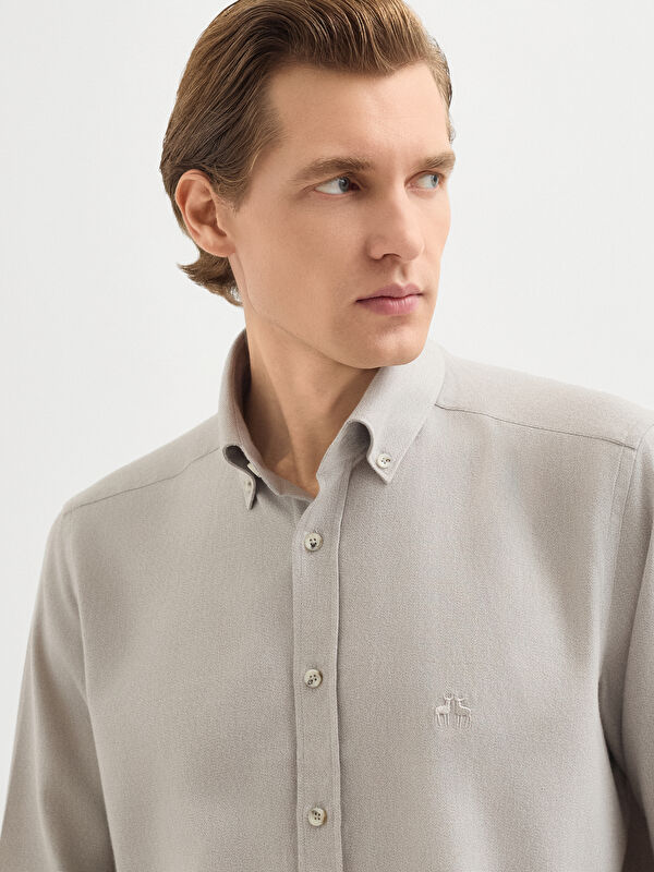 Erkek Bej Gömlek