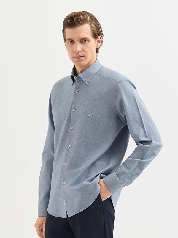 Erkek Lacivert Gömlek