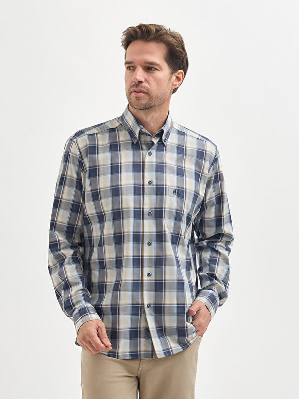 Erkek Lacivert Gömlek