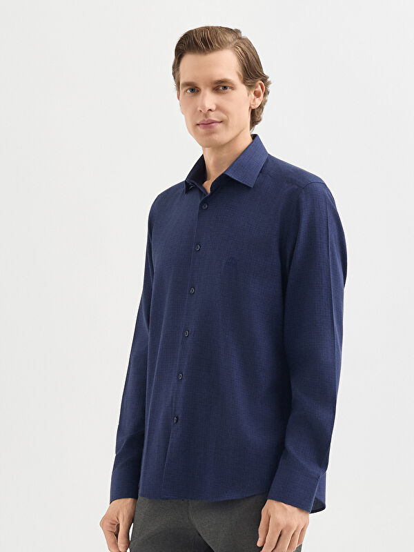 Erkek Lacivert Gömlek