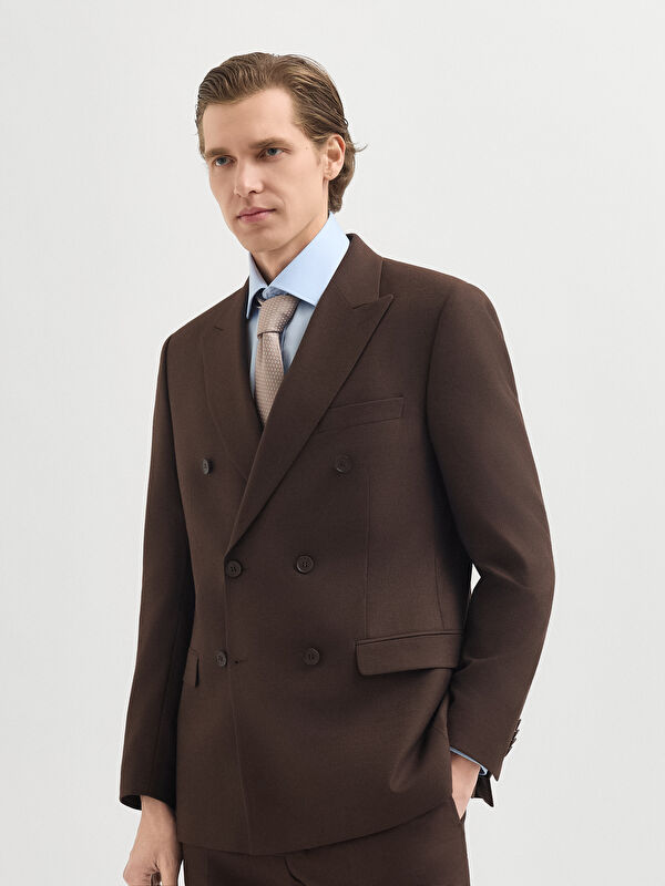 Erkek Kahve Takım Elbise