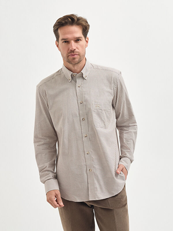 Erkek Kahve Gömlek