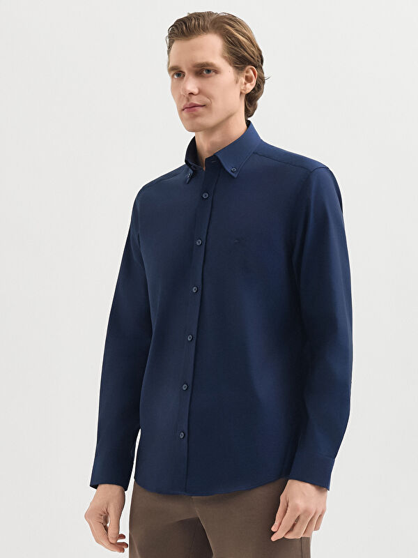 Erkek Lacivert Gömlek