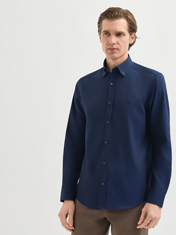Erkek Lacivert Gömlek