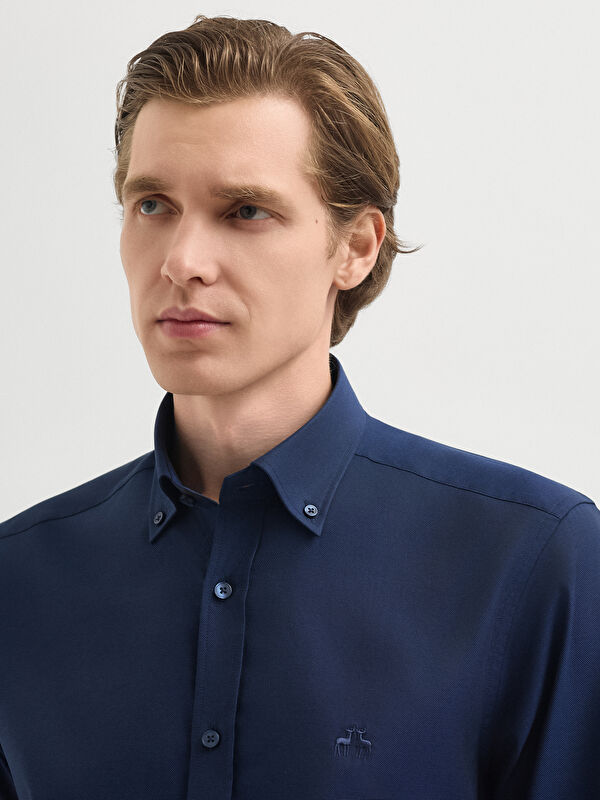 Erkek Lacivert Gömlek