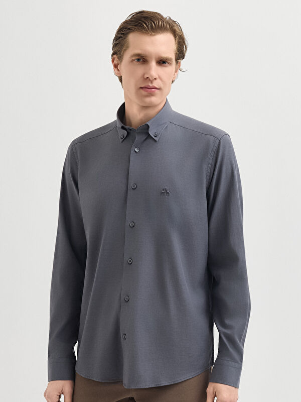 Erkek Gri Gömlek