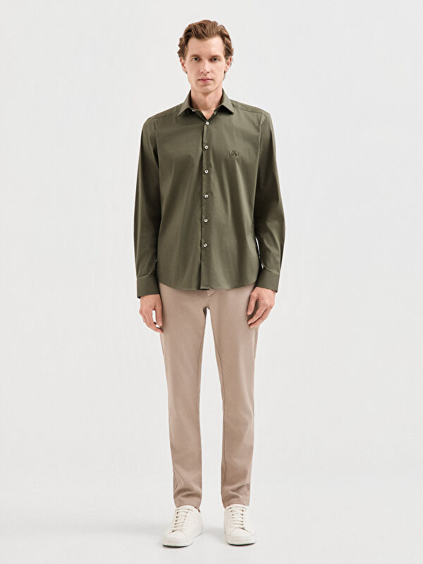 Erkek Haki Gömlek